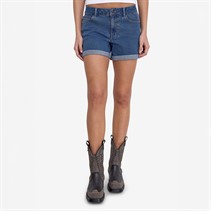 Noisy May Damen Debby Denim Shorts Medium Blue Denim