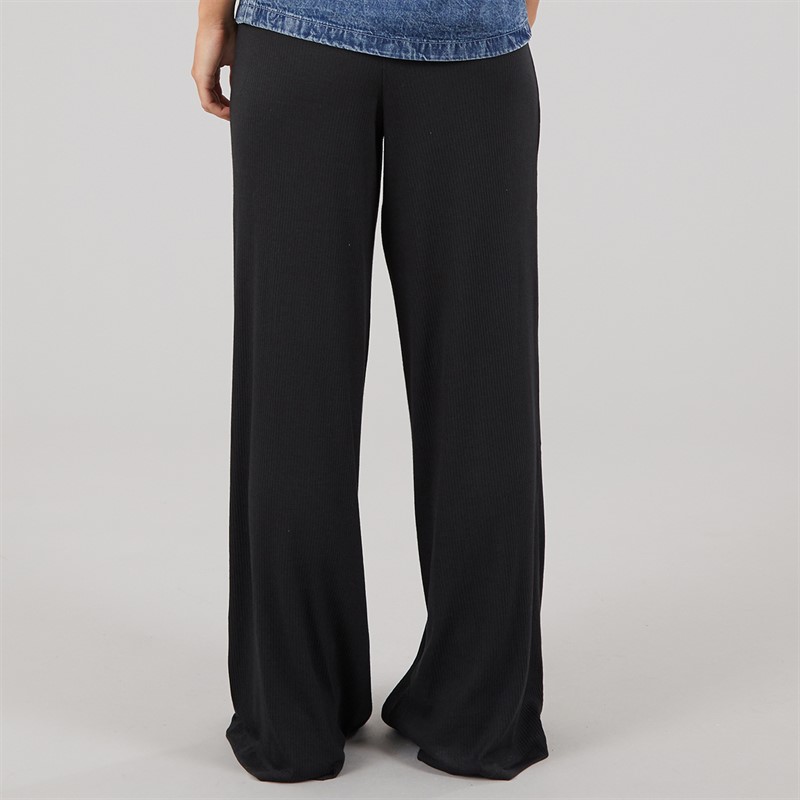 Noisy May Womens Pasa Wide Leg Trousers Black