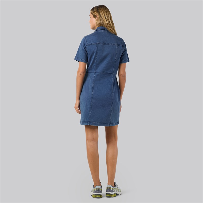 Noisy May Dame slim denim kjole Medium Blue Denim