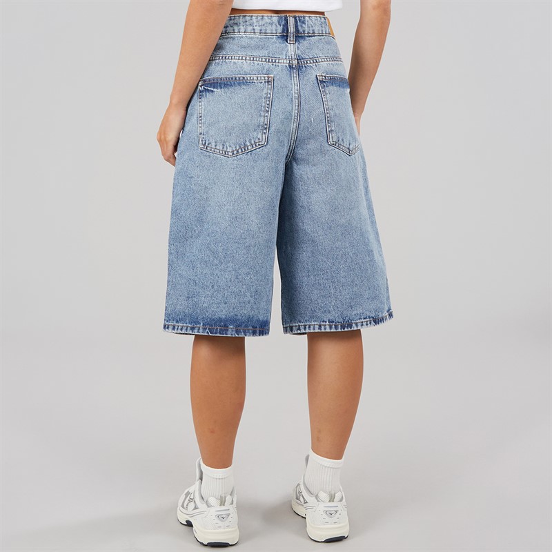 Noisy May Dame Mindie Bermuda Shorts Light Blue Denim