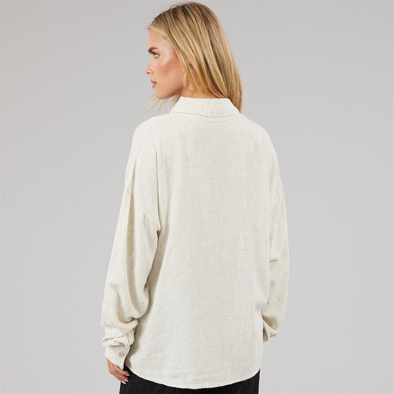 Noisy May Womens Leilani Shirt Natural