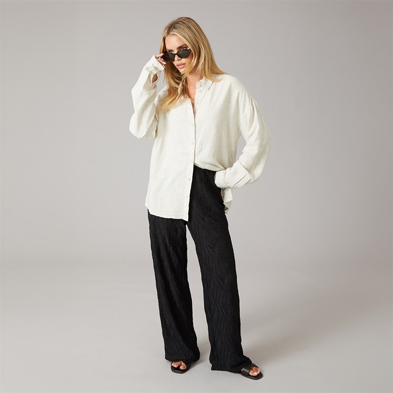 Noisy May Womens Leilani Shirt Natural