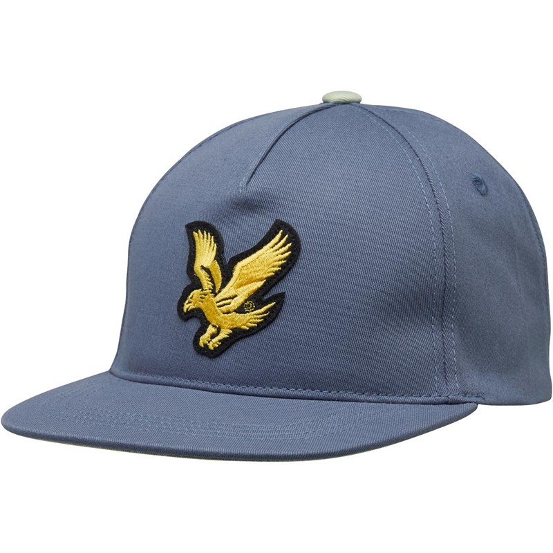 Buy Lyle And Scott Boys Eagle Flat Cap Moonlight