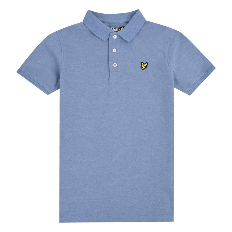 Buy Lyle And Scott Junior Boys Classic Polo Denim Blue Marl