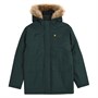Lyle And Scott Veste Parka Winter Weight Microfleece Doublure Enfant Garçons Vert Foncé