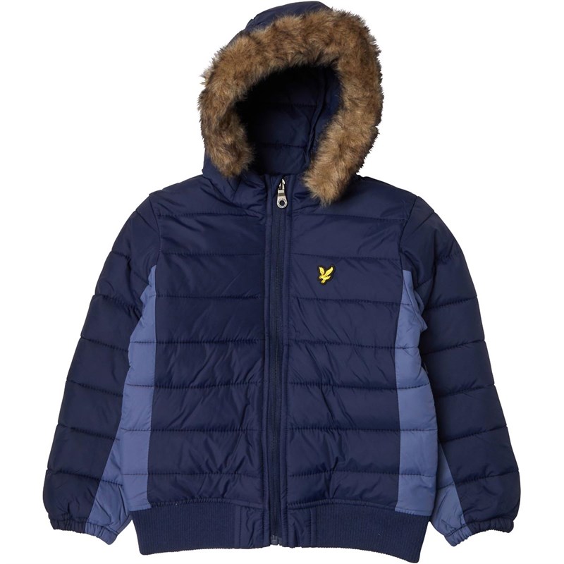 Buy Lyle And Scott Infant Boys Lightweight Colourblock Jacket Navy Blazer