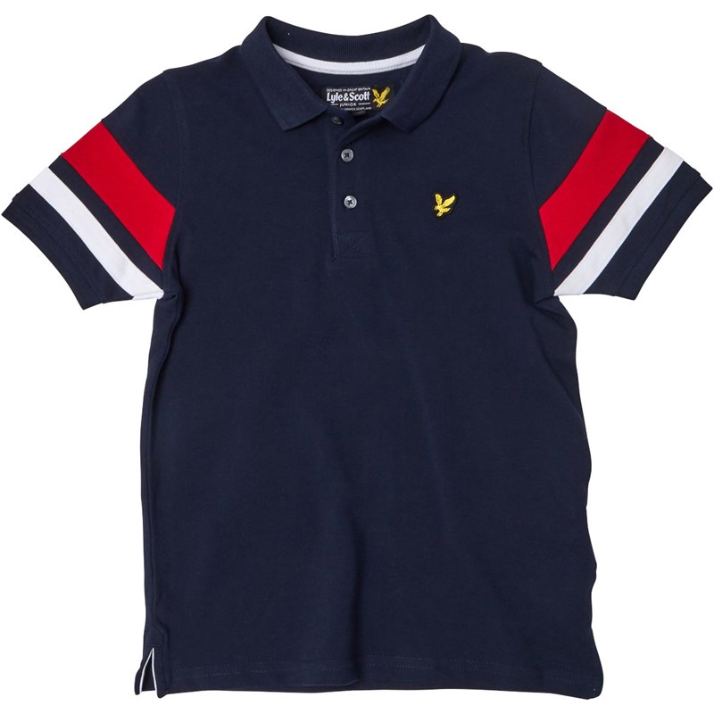 Lyle /& Scott Contrast Band Polo Infants Navy