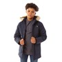 Lyle And Scott Boys Winter Weight Micro Fleece Lined Parka Navy Blazer