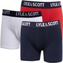 Lyle And Scott Infant Three Pack Waterfall Boxers Set Ratio Pack Tango Red
