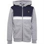 Lyle And Scott Boys Yoke Stripe BB Zip Thru Hoodie Vintage Grey Heather
