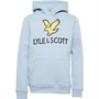 Lyle And Scott Junior Eagle Logo LB Hoodie Hemelsblauw