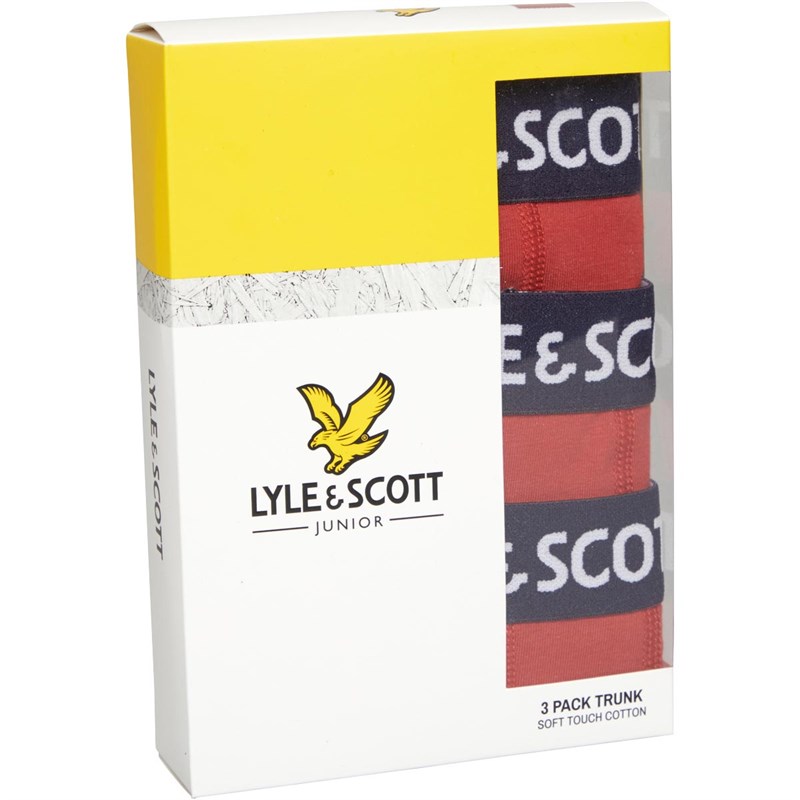 Lyle And Scott Boxer Solid Junior Rouge