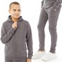 Lyle And Scott Boys Zip Tracksuit Set Pelican Grey
