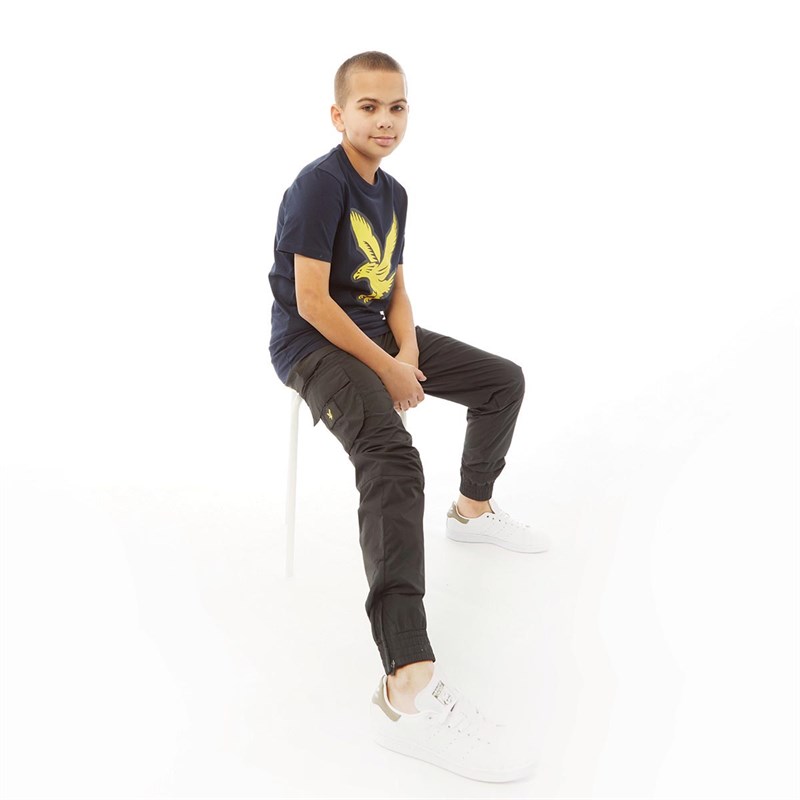 Lyle And Scott Kids Ripstop Joggers Black