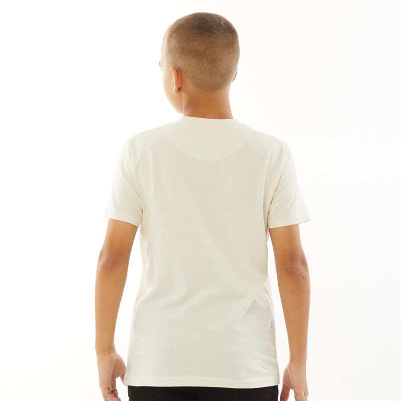 Lyle And Scott Boys Classic T-Shirt Seashell White Marl