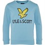 Lyle And Scott Infant Lyle Eagle Logo LB Crew Sweatshirt Sky Blue
