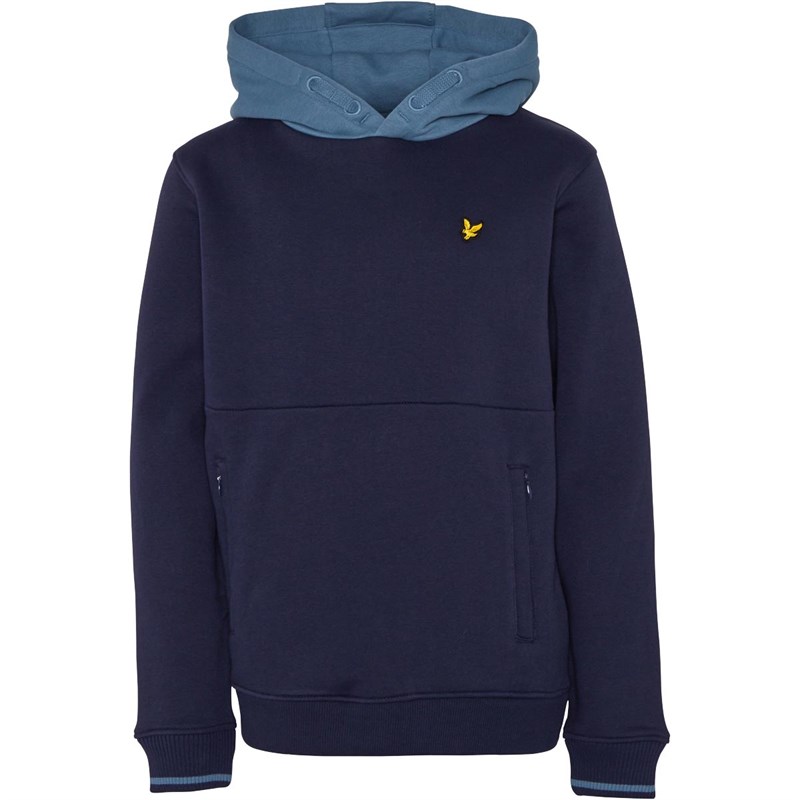 Lyle and scott pullover hoodie navy best sale