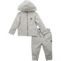 Lyle And Scott Infant Zip Hoodie And Sweat Jog Tracksuit Set Vintage Grey Heather