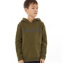 Lyle And Scott Sweats à Capuche Text Garçon Vert Olive Foncé