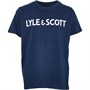 Lyle And Scott T-Shirts Lyle & Scott Text Garçon Bleu Marine