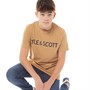 Lyle And Scott Boys Text T-Shirt Biscuit