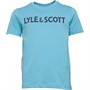 Lyle And Scott Infant Text T-Shirt Blue Mist