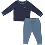 Lyle And Scott Boys Tipped Crew And Joggers Tracksuit Navy Blazer