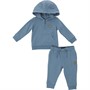 Lyle And Scott Boys Quarter Zip Contrast Hoodie And Joggers Tracksuit China Blue