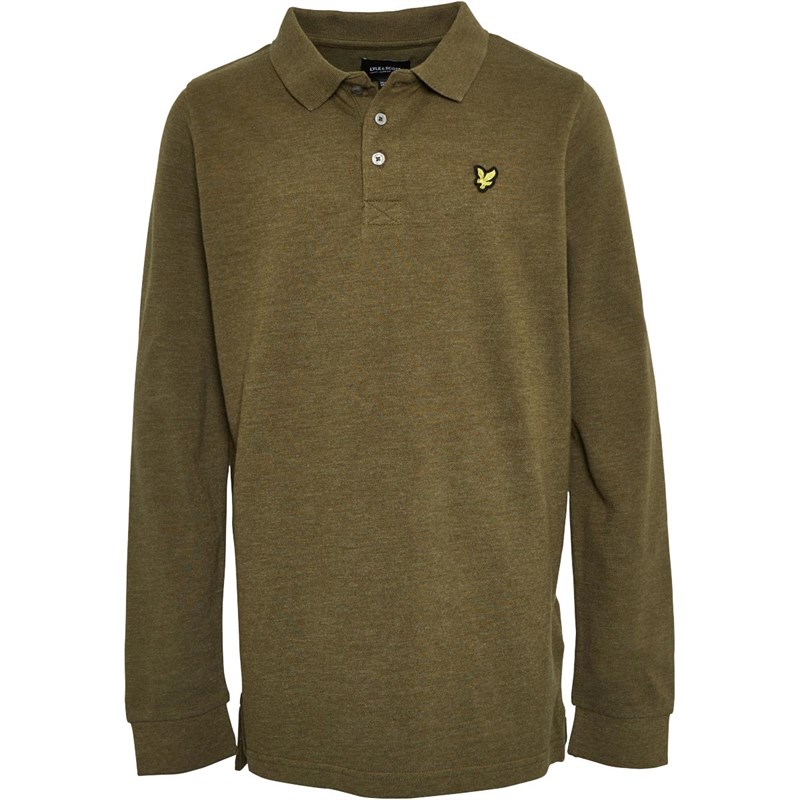 Lyle And Scott Jungen Langarm Polohemden Khaki