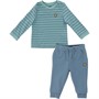 Lyle And Scott Boys Brenton Stripe T-Shirt And Joggers Set Trellis