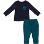 Lyle And Scott Boys Pocket T-Shirt And Joggers Set Navy Blazer