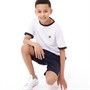 Lyle And Scott Boys Ringer T-Shirt And Jersey Shorts Set Bright White