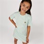 Lyle And Scott Girls T-Shirt Dress Fair Aqua