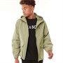 Lyle And Scott Boys Hooded Pocket Jacket Oil Green