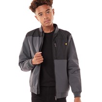 Lyle And Scott Jongens Rips Panel Bomber Bomberjacks Zwart