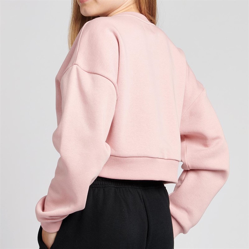 Lyle And Scott Meisjes Crop Raglan Sweaters Roze