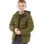 Lyle And Scott Boys Puffer Jacket Dark Olive