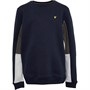 Lyle And Scott Boys Sleeve Cut And Sew Sweatshirt Navy Blazer
