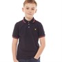Lyle And Scott Infant Tipped Polo Shirt Navy Blazer
