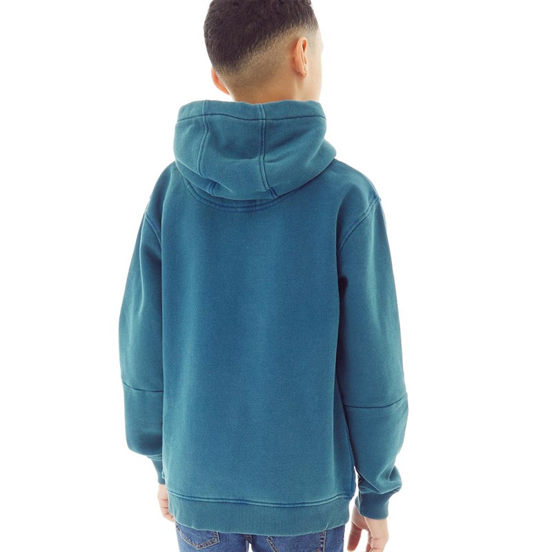 Lyle And Scott Boys Pocket Oversized Hoodie Poseidon