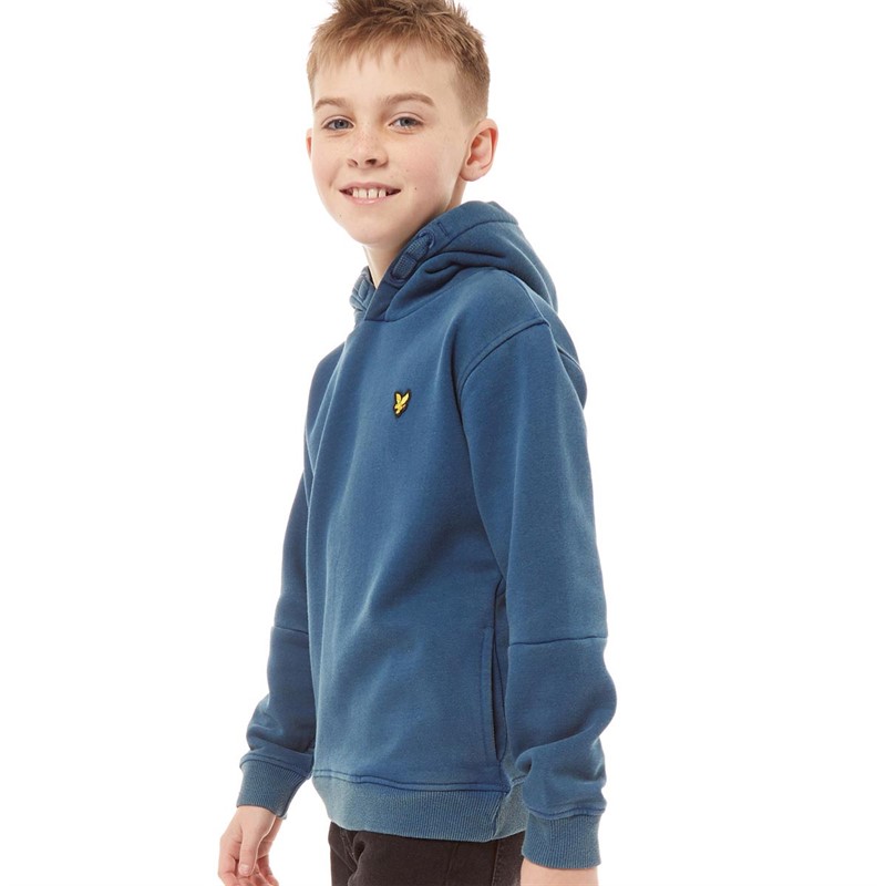 Buy Lyle And Scott Boys Pocket Oversized Hoodie Poseidon