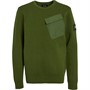 Lyle And Scott Boys Crew Neck Knit Jumper Dark Olive
