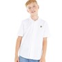 Lyle And Scott Boys Seersucker Resor Shirt Bright White