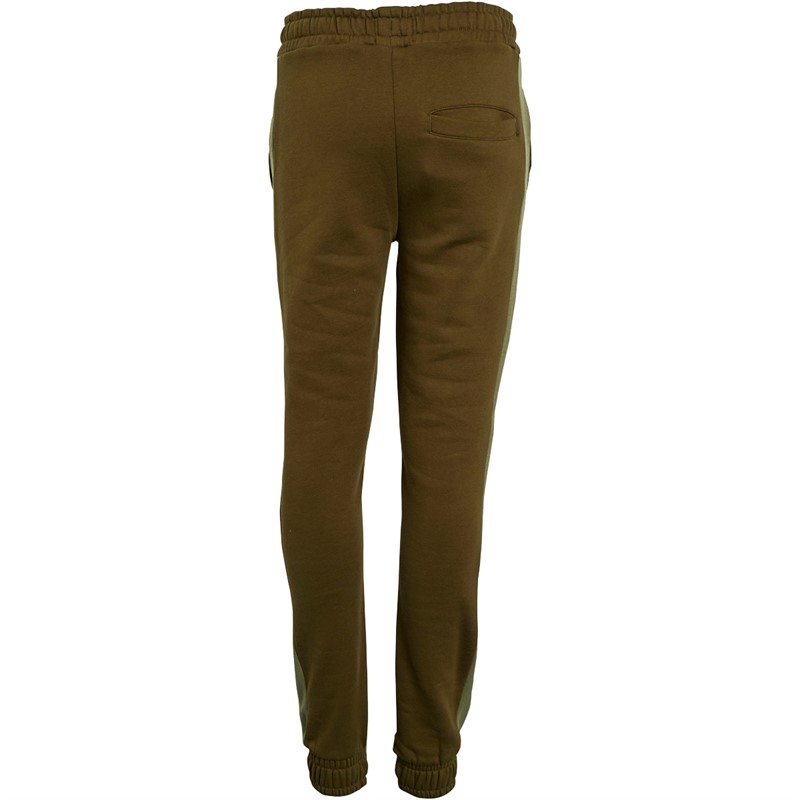 Lyle And Scott Boys Colour Block Joggers Dark Olive