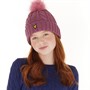 Lyle And Scott Girls Lyle Pom Pom Beanie Mellow Mauve