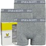 Lyle And Scott Junior Boys Boxed Solid Three Pack Boxers Vintage Grey Heather