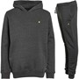 Lyle And Scott Boys Tracksuit Charcoal Grey Marl