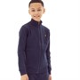Lyle And Scott Boys Contrast Ottoman Zip Thru Funnel Navy Blazer