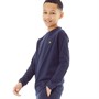 Lyle And Scott Boys Ottoman Panel Raglan Long Sleeve Top Navy Blazer