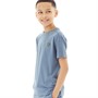 Lyle And Scott Boys Ottoman Panel T-Shirt China Blue